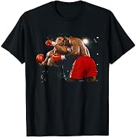Mike Tyson Vs Michael Spinks Retro Boxing T Shirt S Tan | Amazon.com